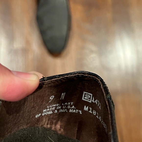 MUNRO AMERICAN WOMENS SHOES BROWN BRONZE LEATHER BLOCK HEEL - Picture 7 of 7